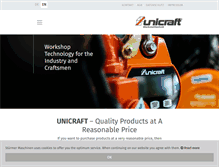 Tablet Screenshot of en.unicraft.de